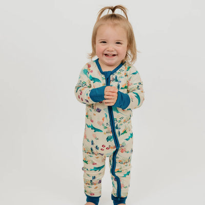 Coral Reef Bamboo Convertible Baby Pajama