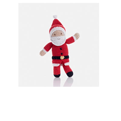 Pebblechild Large Santa Rattle