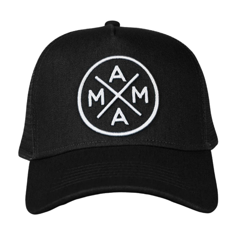 MAMA X™ Premium Canvas Trucker Hat - Black