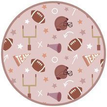 Load image into Gallery viewer, Game Day Rose Football Bamboo Convertible Baby Pajamas