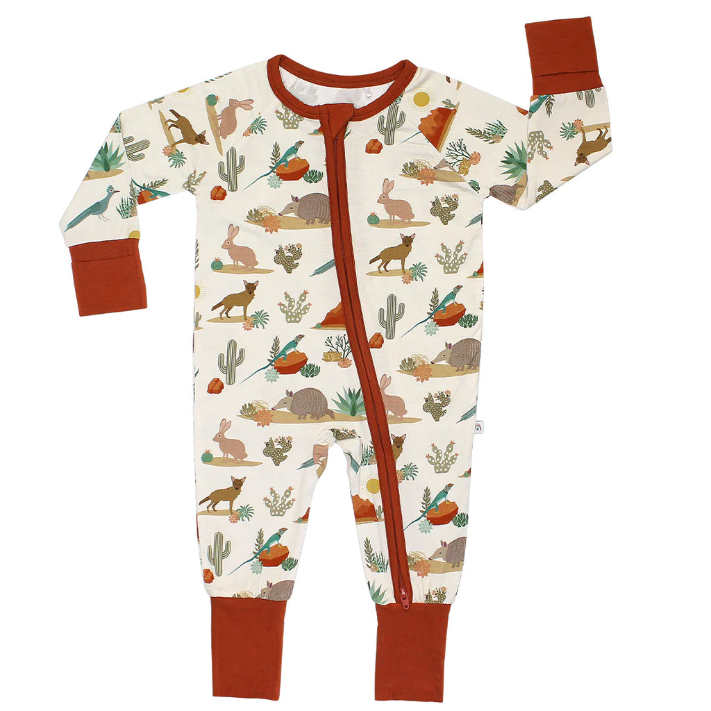 Desert Friends Bamboo Convertible Baby Pajamas