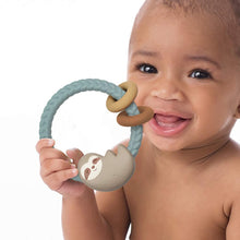 Load image into Gallery viewer, Sloth Ritzy Rattle Silicone Teether