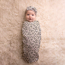 Load image into Gallery viewer, Cutie Cocoon Matching Cocoon &amp; Hat Set - Blush Leopard