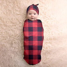 Load image into Gallery viewer, Cutie Cocoon &amp; Hat Set - Buffalo Plaid