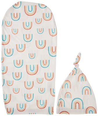 Cutie Cocoon Matching Cocoon & Hat Set - Over the Rainbow