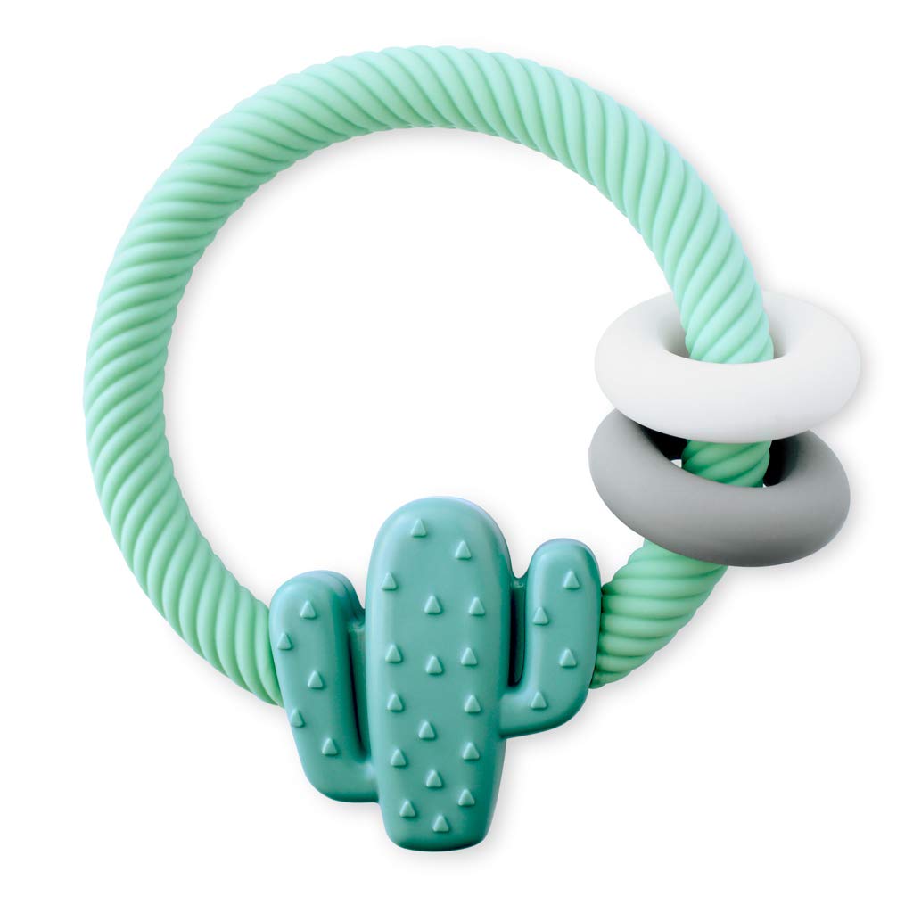 Cactus Ritzy Rattle Silicone Teether Rattle
