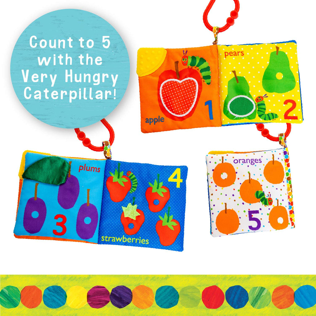 The Very Hungry Caterpillar Teething Crinkle Book - Let's Count