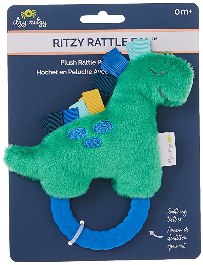 Dino Ritzy Rattle Pal Plush & Teether