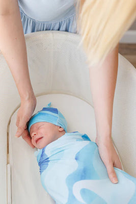 Florida Ocean Wave Knit Swaddle