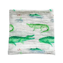 Load image into Gallery viewer, Florida Alligator Muslin Swaddle