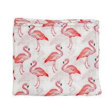 Load image into Gallery viewer, Florida Flamingo Muslin Swaddle