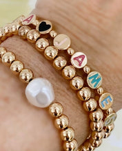 Load image into Gallery viewer, Motek Gold Bead &amp; Pearl Bracelets