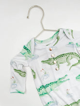 Load image into Gallery viewer, Alligator Newborn Knotted Gown
