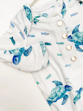 Load image into Gallery viewer, Florida Sea Turtle Newborn Knotted Gown
