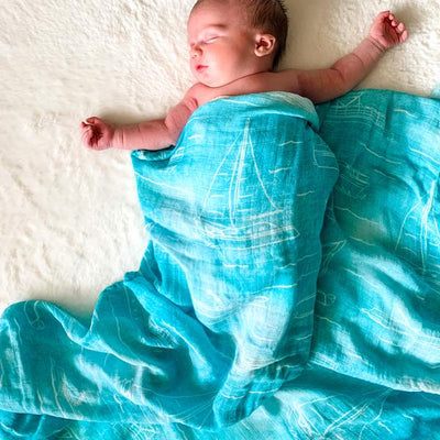 Florida Boat Muslin Swaddle