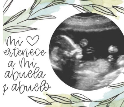 Abuelo Abuela Love Magnetic Ultrasound Photo Frame
