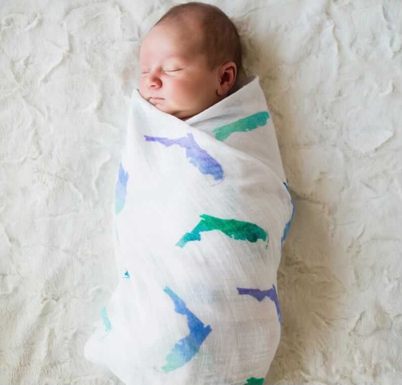 Florida Muslin Swaddle - Pink or Blue