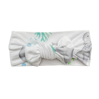 Manatee Headband Bow