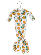 Load image into Gallery viewer, Orange Blossom Newborn Knotted Gown