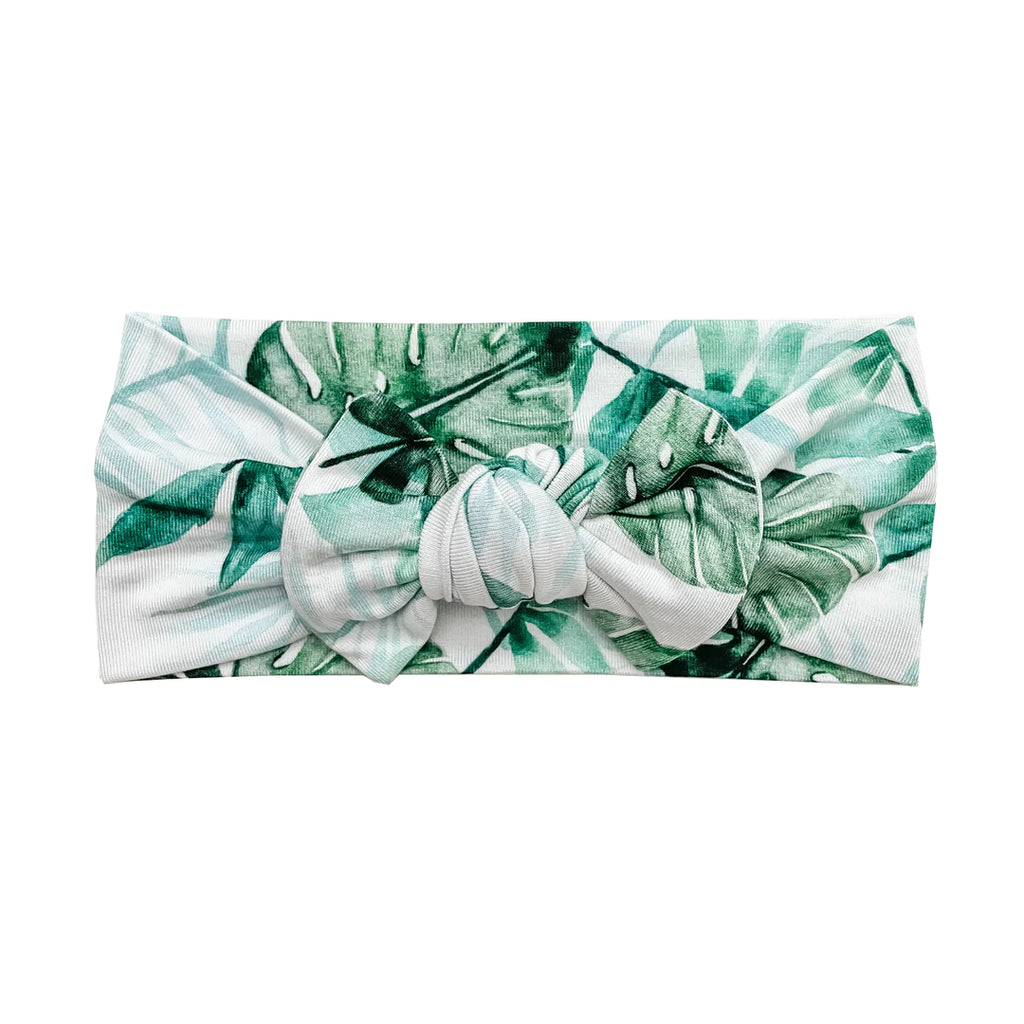 Palm Leaf Headband Bow