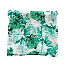 Load image into Gallery viewer, Florida Palm Leaf Muslin Swaddle