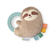 Load image into Gallery viewer, Sloth Ritzy Rattle Pal Plush &amp; Teether